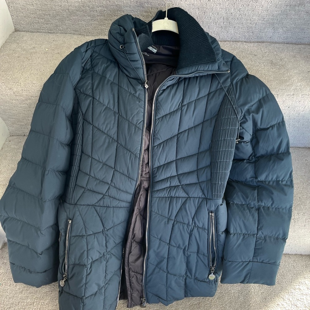 Navy Quilted Puffer Jacket